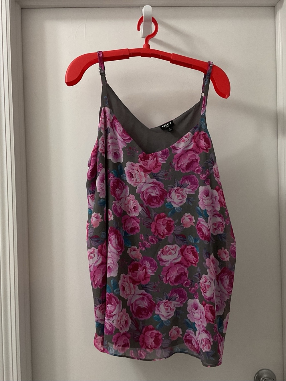 torrid Pink Floral V-Neck Cami